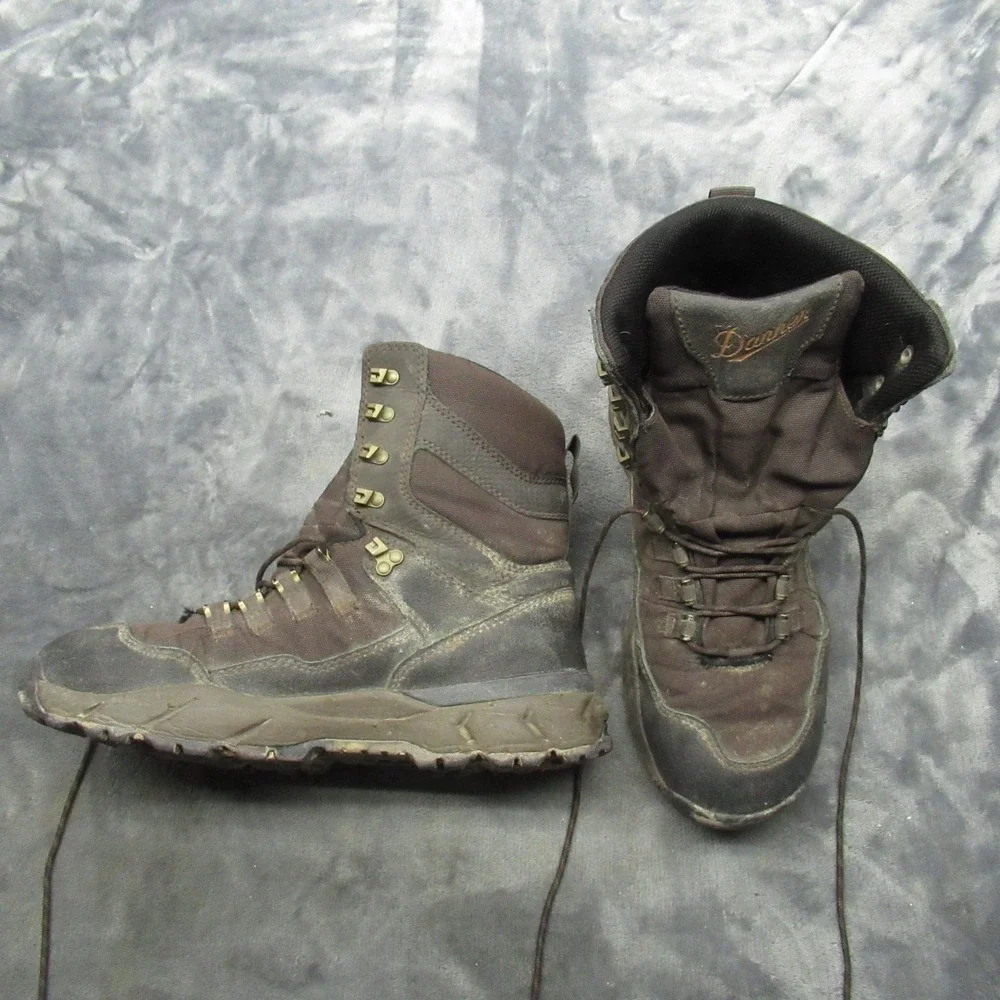 Danner Mens 8.5D Vital Boots Brown Waterproof Hunting Outdoors Rugged 8